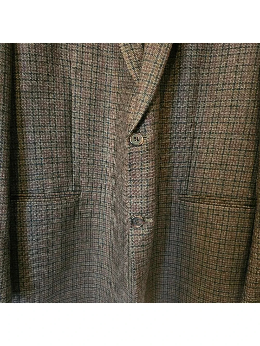 Lauren Ralph Lauren Mens Sport Coat Brown Plaid Tweed Classic Timeless Size 48R